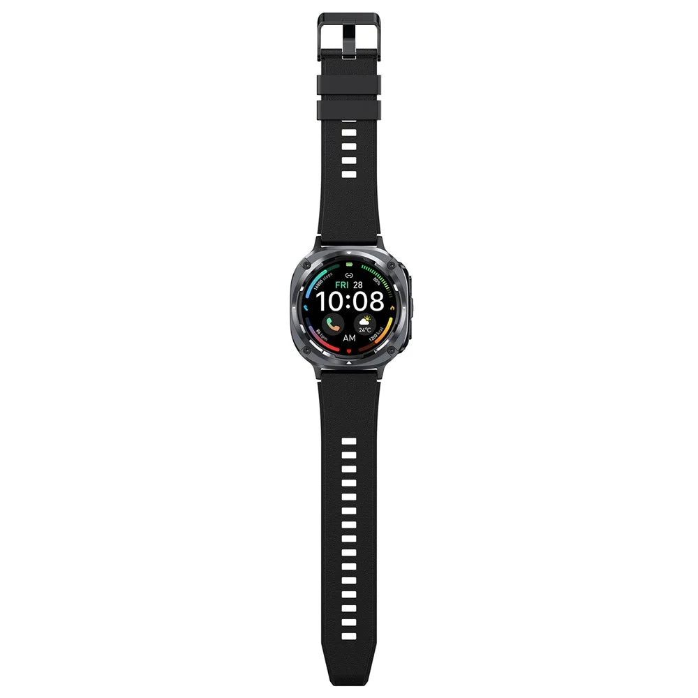 S90 1.39 Inch Round Screen Smartwatch Heart Rate Monitor Fitness Tracker Sports Watch - Black - 6