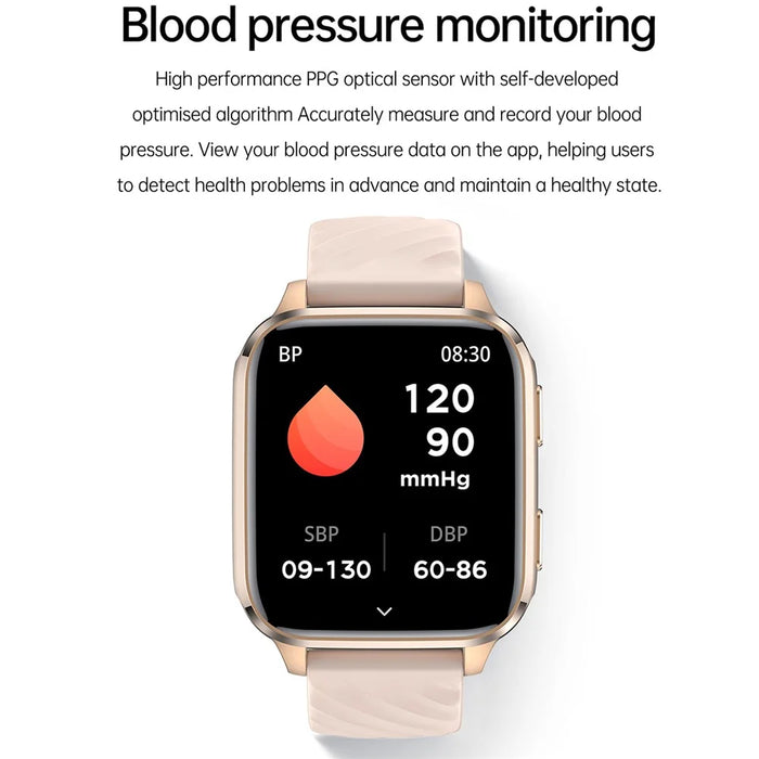 FW12 1.85 Inch Smart Watch Heart Rate Blood Oxygen Monitor Bluetooth-Compatible Call Health Tracker - Orange - 6