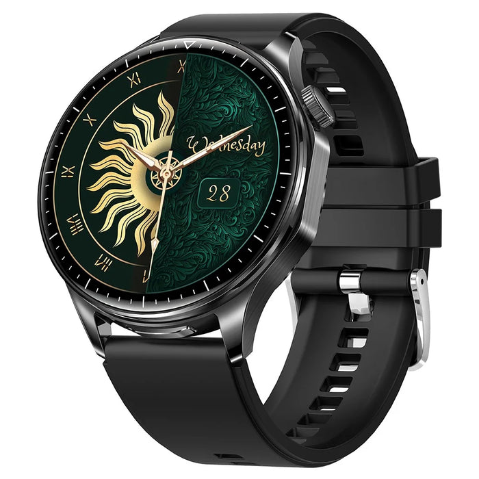 T98 2 In 1 Smart Watch with TWS Earbuds 1.43 Inch AMOLED Screen Bluetooth-Compatible Calling Wristwatch - Black - 2