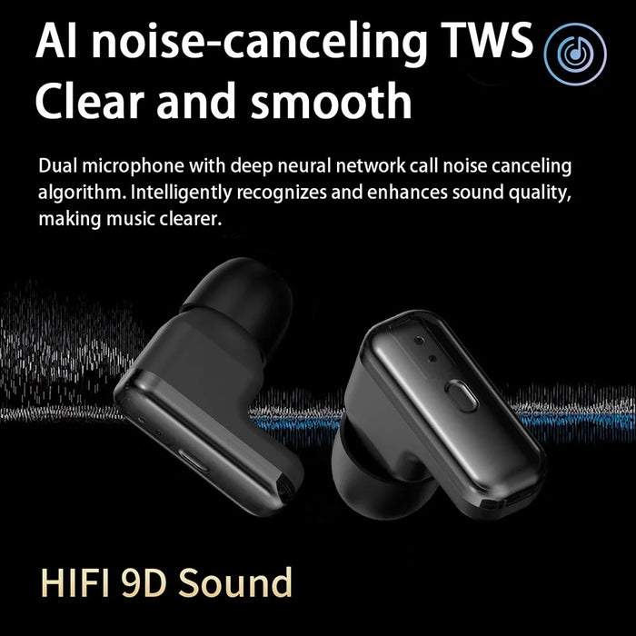 T98 2 In 1 Smart Watch with TWS Earbuds 1.43 Inch AMOLED Screen Bluetooth-Compatible Calling Wristwatch - Black - 6