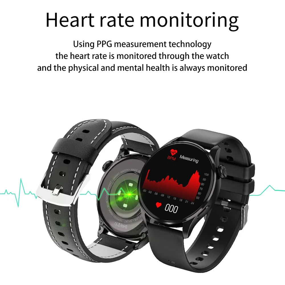 CY32 1.39 Inch Round Screen Smart Watch Heart Rate Health Monitoring IP67 Waterproof Sports Tracker - Black - 5