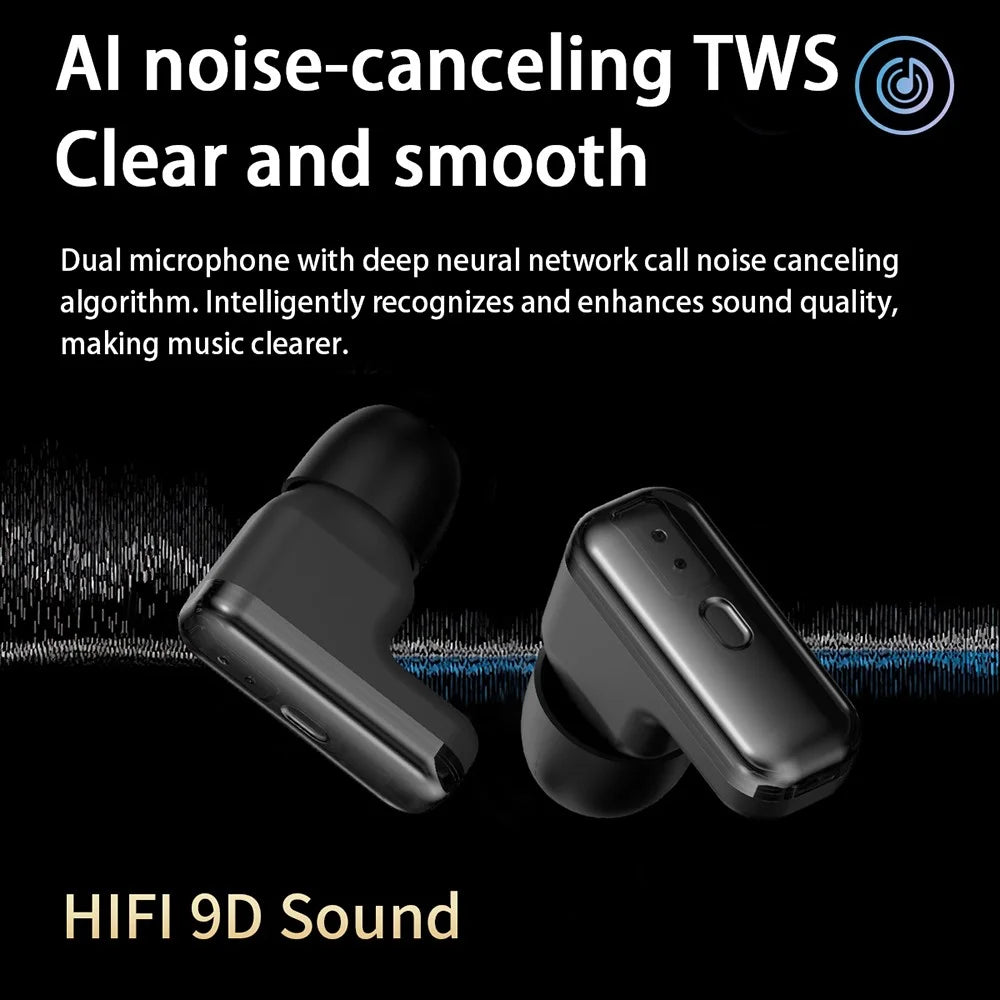 T98 Smart Watch with Built-In Earbuds AMOLED Round Screen Waterproof Bluetooth-Compatible Calling Watch - Gold - 5