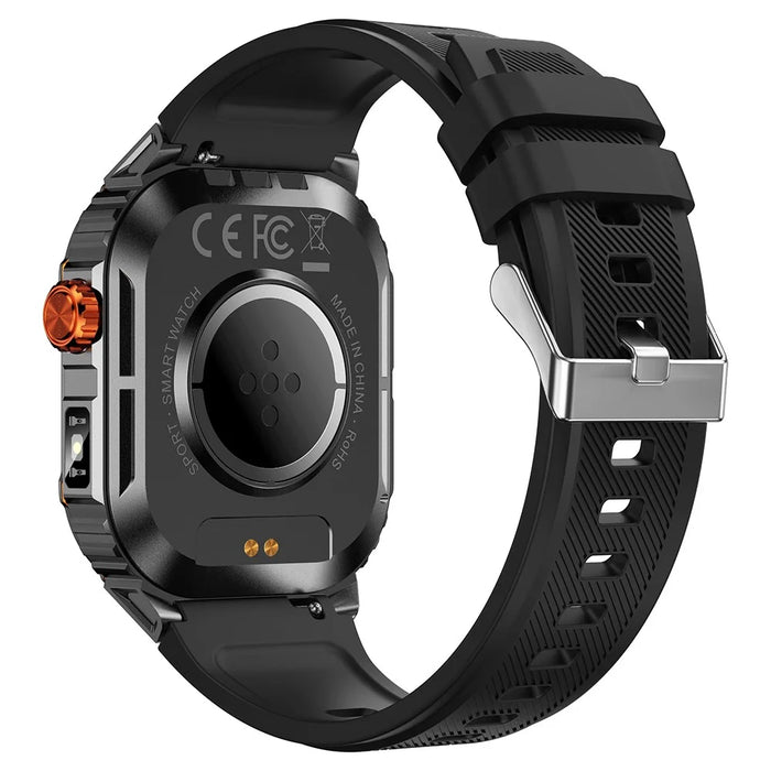 D16 Smart Watch Multifunctional Bluetooth-Compatible Calling Waterproof Pedometer Fitness Tracker for Men - Black - 3