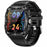 KT83 1.8 Inch Outdoor Smart Watch with Flashlight Health Monitor Bluetooth-Compatible Calling Wristwatch - Black  /  White - 1