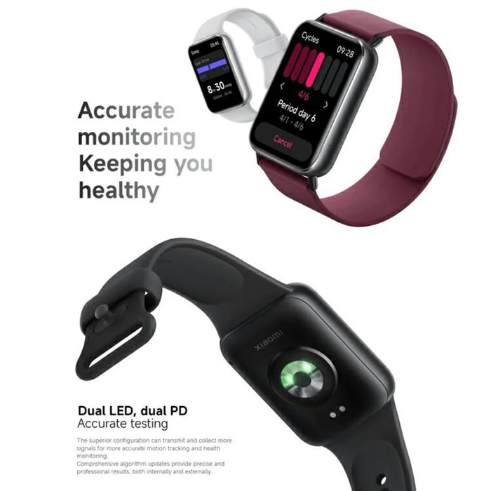 XIAOMI M2401B1 Smart Band 9 Pro 1.74 Inch AMOLED Screen Fitness Tracker Heart Rate Monitor Watch with TPU Strap (Chinese Version) - Black - 2