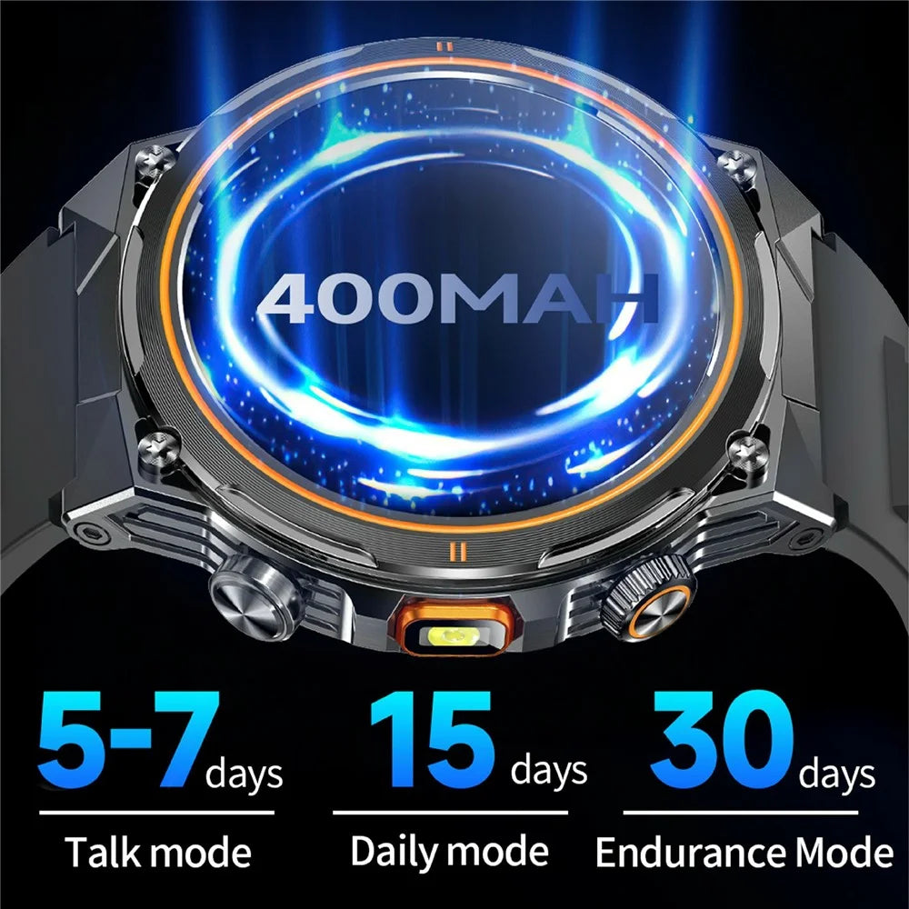 AK81 1.46 Inch IPS Screen Smart Watch Heart Rate Monitor Bluetooth-Compatible Calling Sports Wristwatch, Silicone Strap - Black - 6
