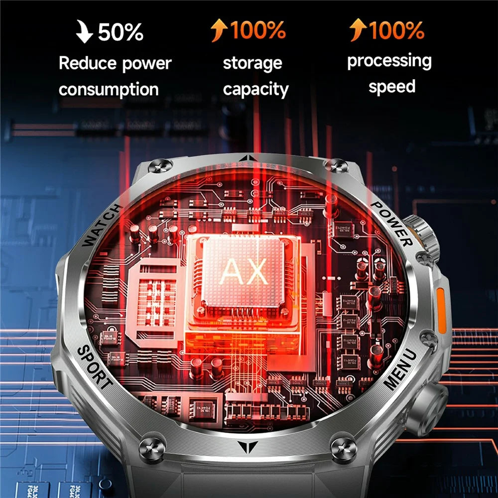 AK82 1.8 Inch Screen Smart Watch Bluetooth-Compatible Calling Heart Rate Monitor Sports Tracker, Silicone Strap - Black - 4