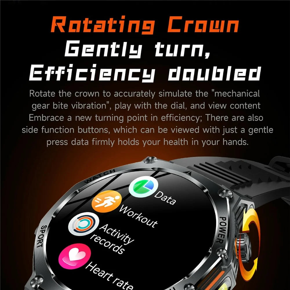 AK82 1.8 Inch Screen Smart Watch Bluetooth-Compatible Calling Heart Rate Monitor Sports Tracker, Silicone Strap - Black - 5