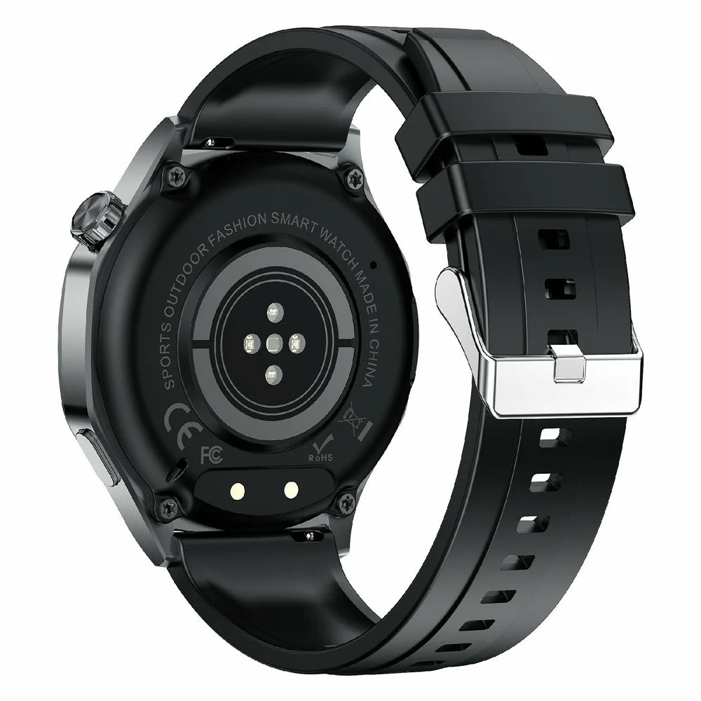AK83 TPU Strap Smart Watch Bluetooth-Compatible Call Heart Rate Blood Pressure Monitor Sports Watch - Black - 2