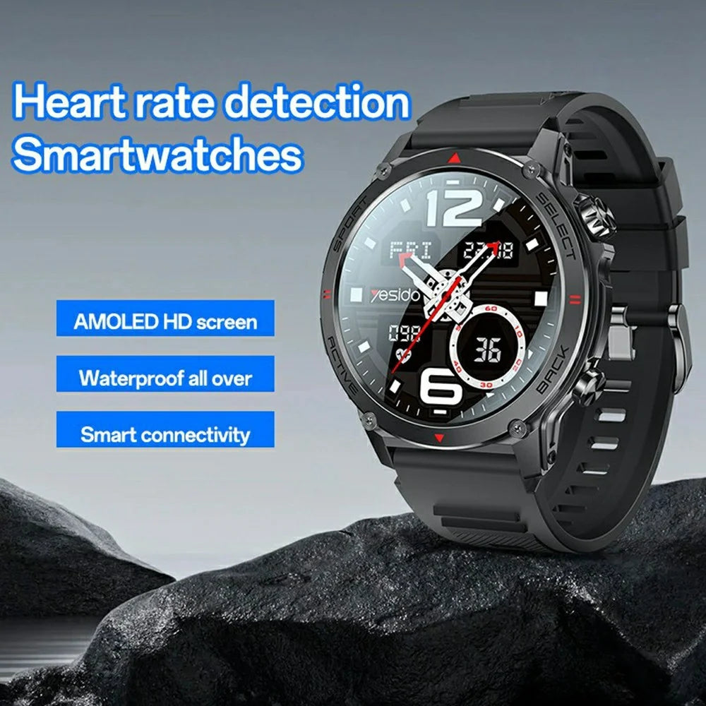 YESIDO IO31 AMOLED Smart Watch Fitness Tracker with Heart Rate Monitoring IP68 Waterproof - 2