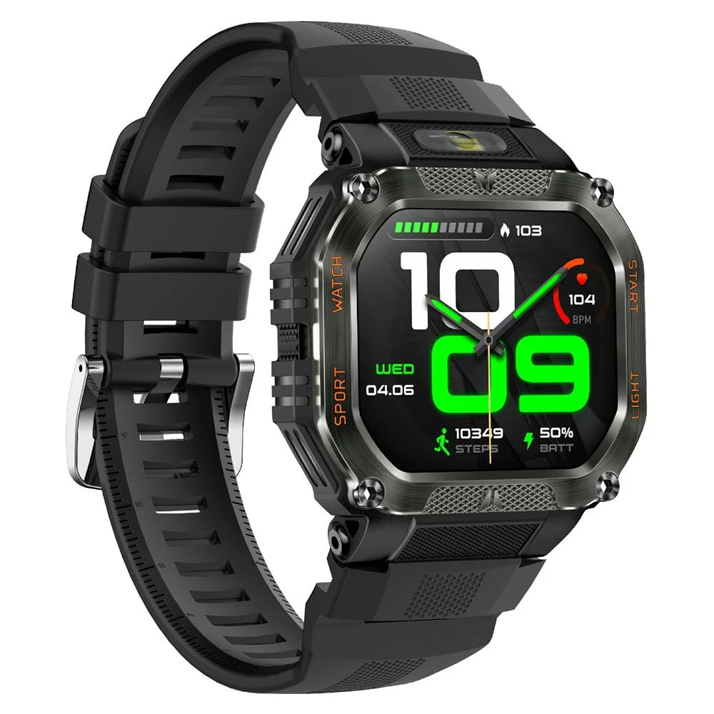 HT34 Outdoor Sports Smartwatch Fitness Tracker Waterproof 30M with Heart Rate / Blood Oxygen / Sleep Monitoring - Black - 2