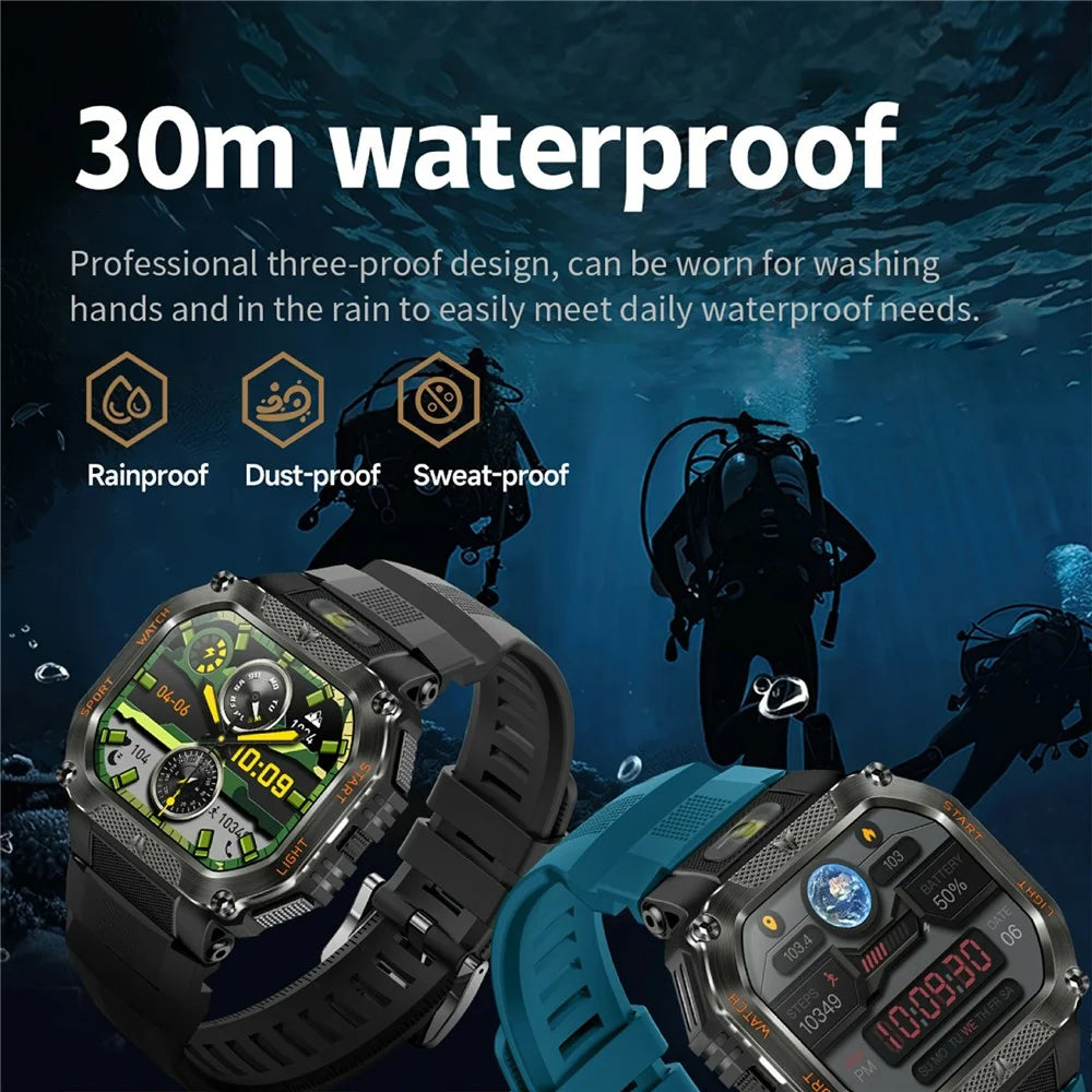 HT34 Outdoor Sports Smartwatch Fitness Tracker Waterproof 30M with Heart Rate / Blood Oxygen / Sleep Monitoring - Black - 4