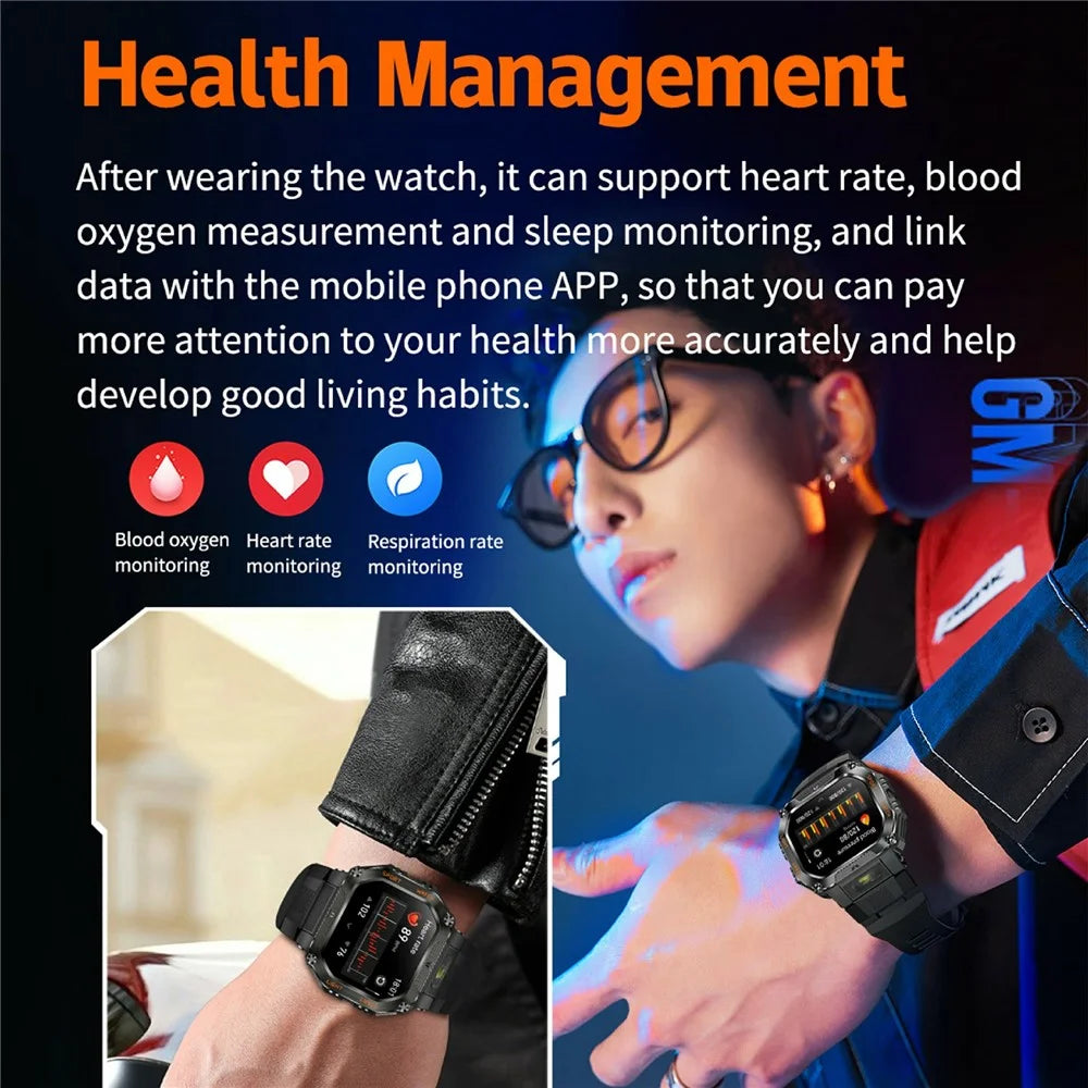 HT34 Outdoor Sports Smartwatch Fitness Tracker Waterproof 30M with Heart Rate / Blood Oxygen / Sleep Monitoring - Black - 6