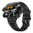 D13 Silicone Strap Smart Watch with Bluetooth-Compatible Earbuds 2 in 1 Fitness Tracker Touchscreen Smartwatch - Black - 1