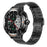 D13 Steel Strap Smart Watch with Bluetooth-Compatible Earbuds 2 in 1 Fitness Tracker Touchscreen Smartwatch - Black - 2
