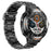 D13 Steel Strap Smart Watch with Bluetooth-Compatible Earbuds 2 in 1 Fitness Tracker Touchscreen Smartwatch - Black - 3
