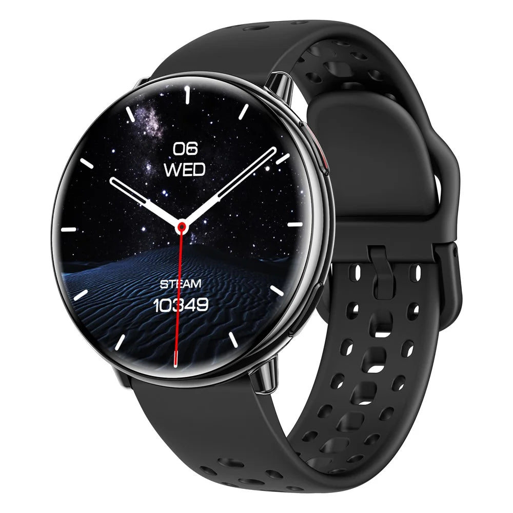 HD21 Women GPS Smartwatch Fitness Tracker Outdoor Sports Waterproof Compass Altimeter Barometer Watch - Black - 1