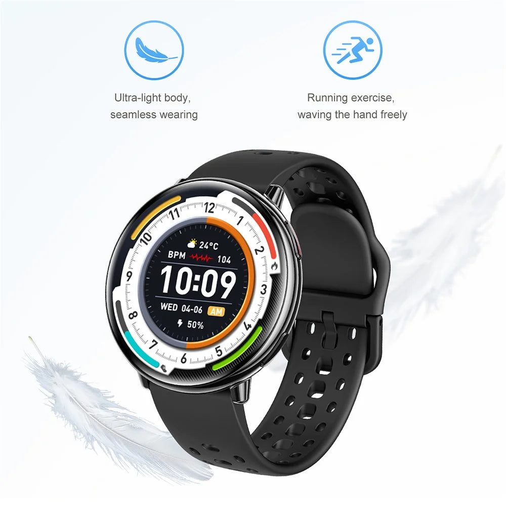 HD21 Women GPS Smartwatch Fitness Tracker Outdoor Sports Waterproof Compass Altimeter Barometer Watch - Black - 6