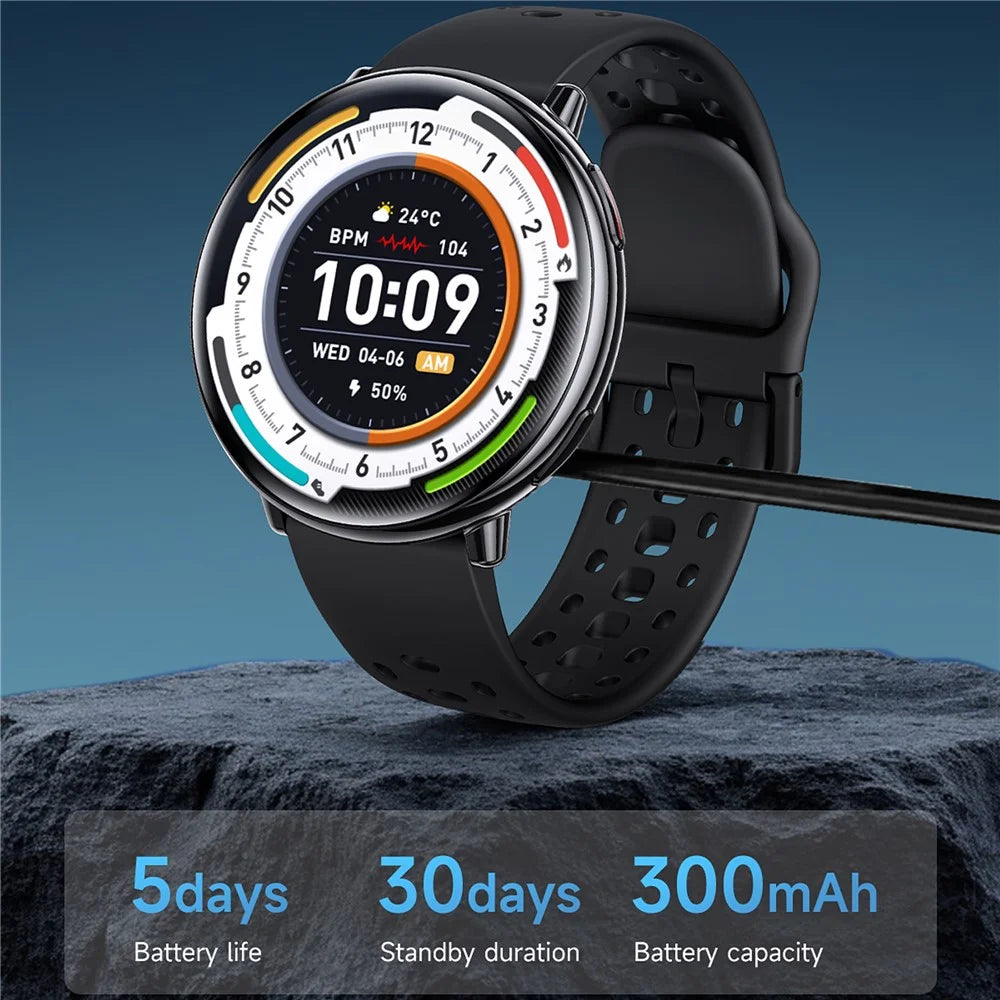 HD21 Women GPS Smartwatch Fitness Tracker Outdoor Sports Waterproof Compass Altimeter Barometer Watch - Black - 7