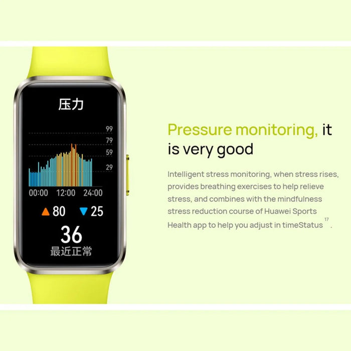 HUAWEI Band 10 1.47 Inch AMOLED Smart Bracelet Fitness Tracker Aluminum Alloy Case Health Monitoring Smart Wristband (Chinese Version) - Black - 6