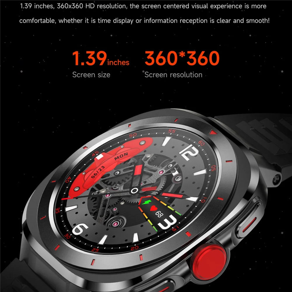 GE33 1.39 Inch Smart Watch Bluetooth-Compatible Call Health Monitor Sports Tracker Wrist Watch - 4