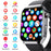 F700 Smart Watch SOS ECG Health Monitor Sleep Fitness Tracker Wristwatch for iOS Android - Black / Silicone Strap - 4