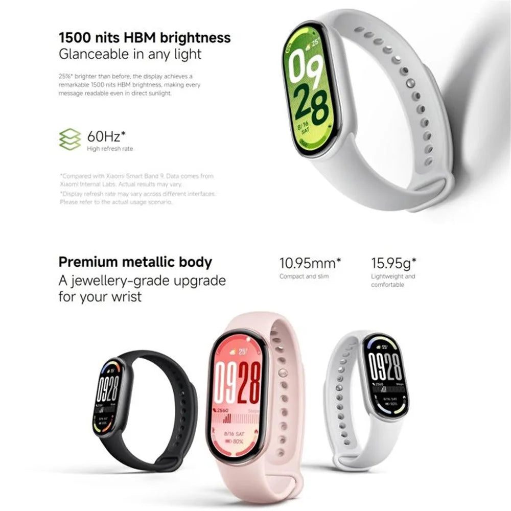 XIAOMI Smart Band 10 1.72 Inch AMOLED Screen Fitness Tracker 5ATM Waterproof Heart Rate Monitor Bracelet (M2457B1) (Chinese Version) - Black - 4