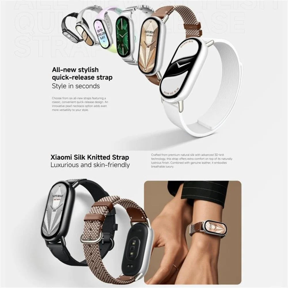XIAOMI Smart Band 10 1.72 Inch AMOLED Screen Fitness Tracker 5ATM Waterproof Heart Rate Monitor Bracelet (M2457B1) (Chinese Version) - Black - 6