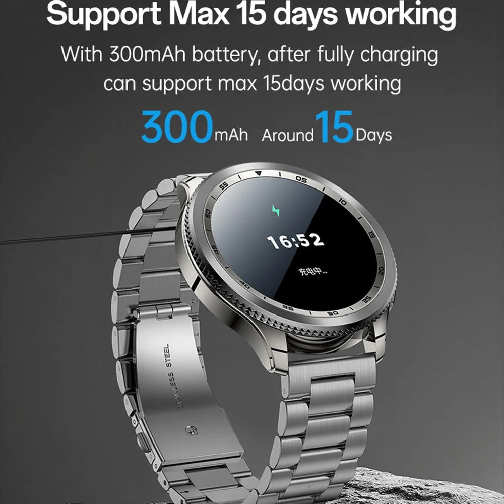 YESIDO IO34 AMOLED Display Metal Smart Watch Fitness Tracker Heart Rate Monitoring Sport Watch - 3