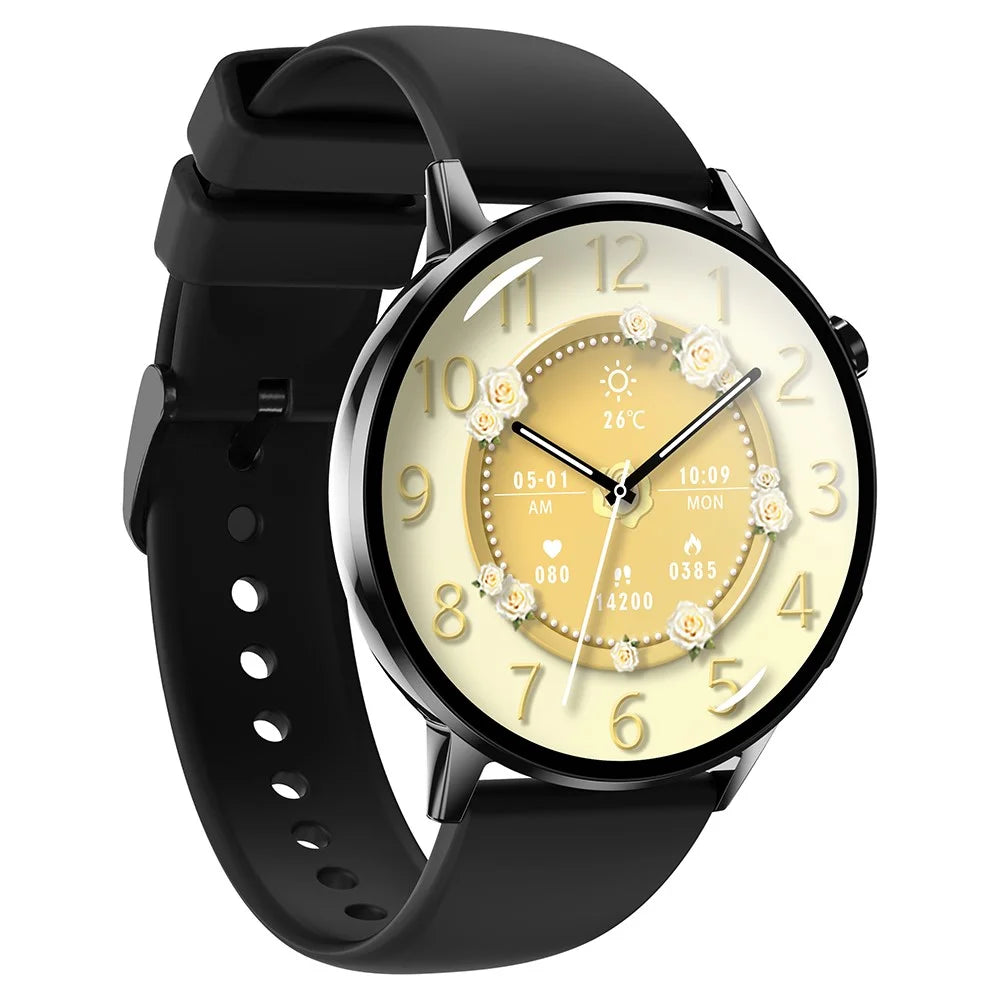 G34 1.32 Inch AMOLED Screen Smart Watch Health Monitor Bluetooth-Compatible Call Fitness Tracker Watch - Black - 2