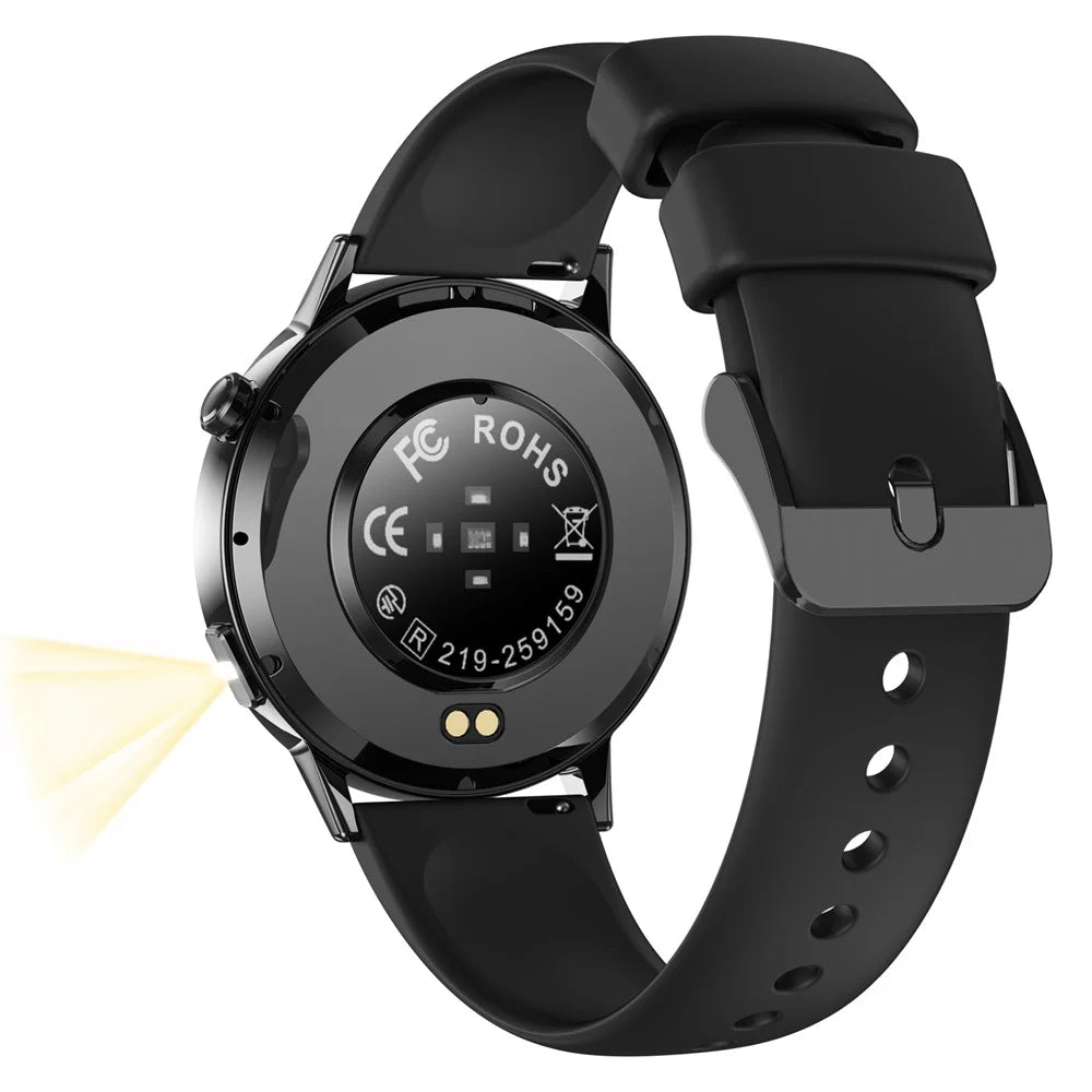 G34 1.32 Inch AMOLED Screen Smart Watch Health Monitor Bluetooth-Compatible Call Fitness Tracker Watch - Black - 4