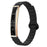 B3 Waterproof Slim Bracelet Smart Wristband for Women Health Monitor Fitness Tracker, Silicone Strap - Gold+Black - 1