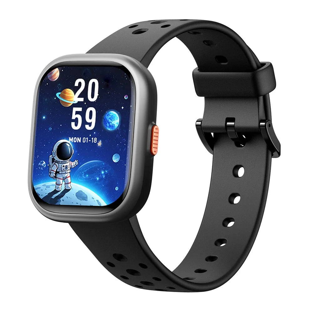 W79 Kids Smart Watch 1.83 Inch Screen Educational Games 100+ Sports Modes Wristwatch - Black - 1