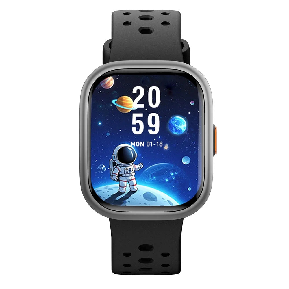 W79 Kids Smart Watch 1.83 Inch Screen Educational Games 100+ Sports Modes Wristwatch - Black - 2