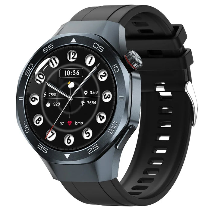 C10 1.53 Inch Smart Watch GPS Tracking Health Monitoring Bluetooth-compatible Calling Fitness Watch - Black - 1