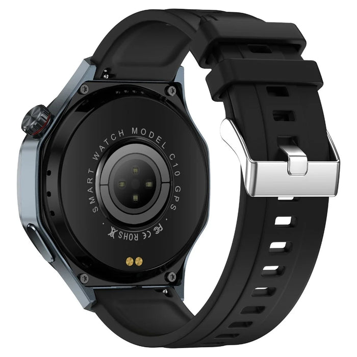 C10 1.53 Inch Smart Watch GPS Tracking Health Monitoring Bluetooth-compatible Calling Fitness Watch - Black - 2
