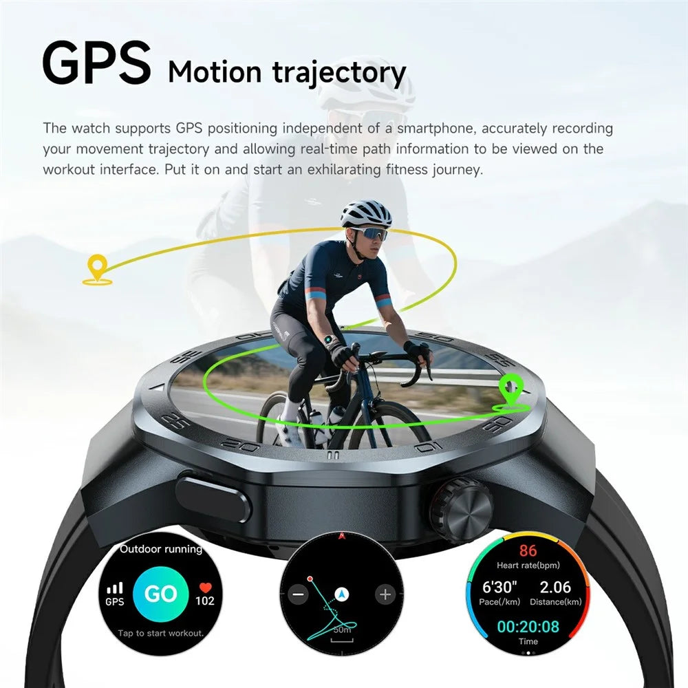 C10 1.53 Inch Smart Watch GPS Tracking Health Monitoring Bluetooth-compatible Calling Fitness Watch - Black - 5