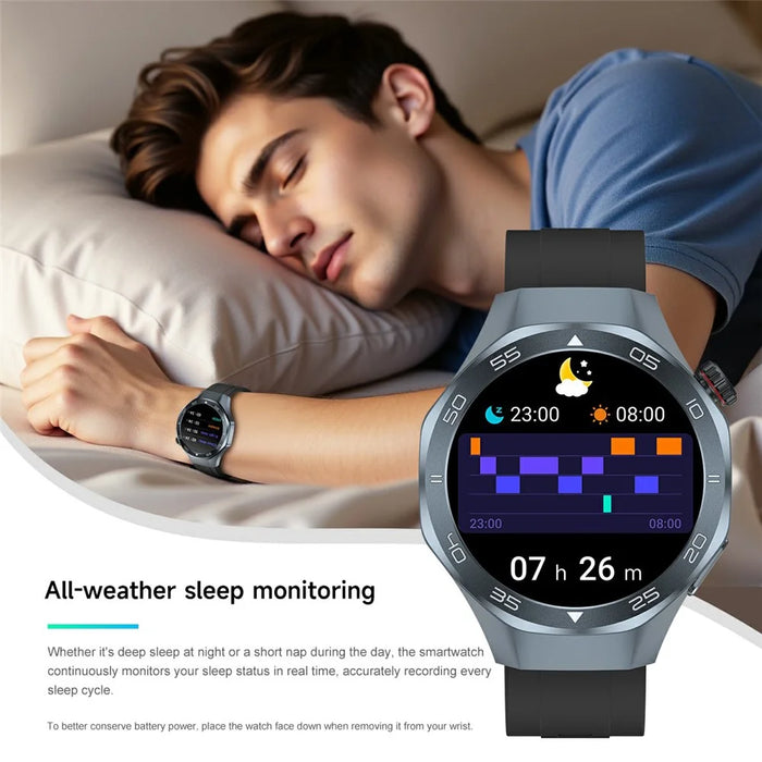 C10 1.53 Inch Smart Watch GPS Tracking Health Monitoring Bluetooth-compatible Calling Fitness Watch - Black - 6