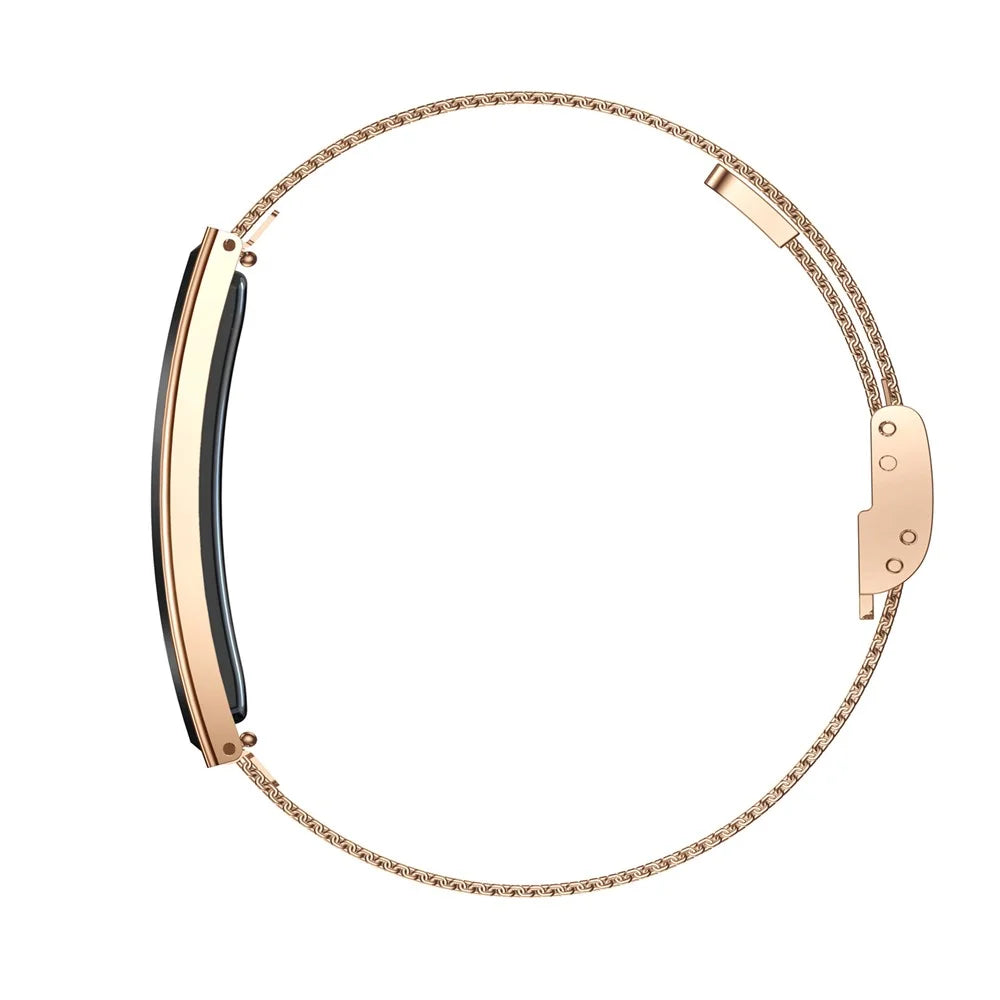 B3 Smart Bracelet Couples Step Counter Heart Rate Health Monitor Waterproof Sports Wristband with Dual Strap - Gold - 4