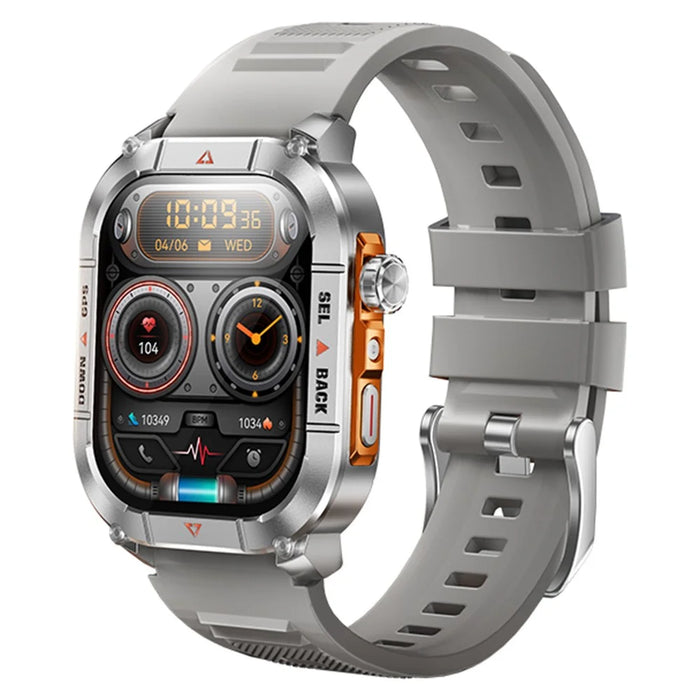 REMAX WATCH30 AMOLED GPS Outdoor Smart Watch For Sports Tracking Health Monitoring Waterproof Watch - Silver - 1