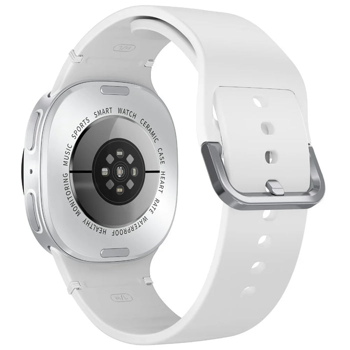 HD8 1.46 Inch Round Screen Smartwatch Bluetooth-Compatible Calling Heart Rate Monitor Sport Watch - White - 2