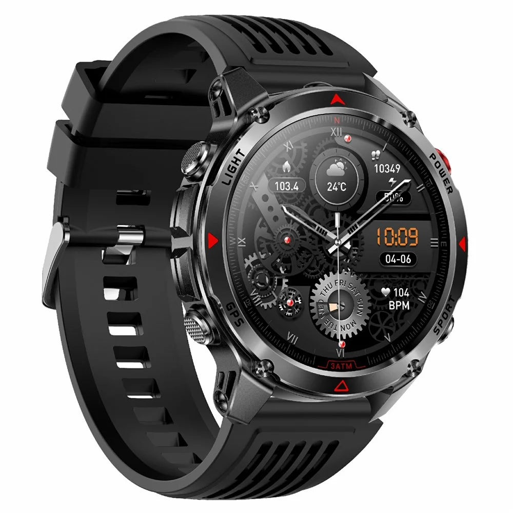 HT37 Bluetooth-compatible Smart Watch Waterproof Fitness Tracker with Blood Pressure / Heart Rate Monitor - Black - 2