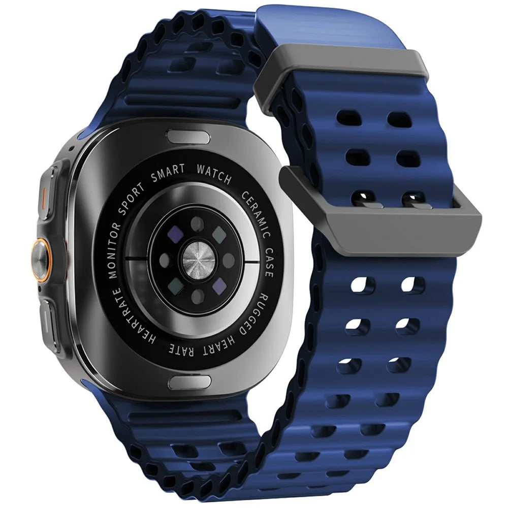 HD8 Ultra 1.46 Inch TFT Screen Health Monitoring Smart Watch Bluetooth-compatible Calling Fitness Wristwatch - Blue - 3