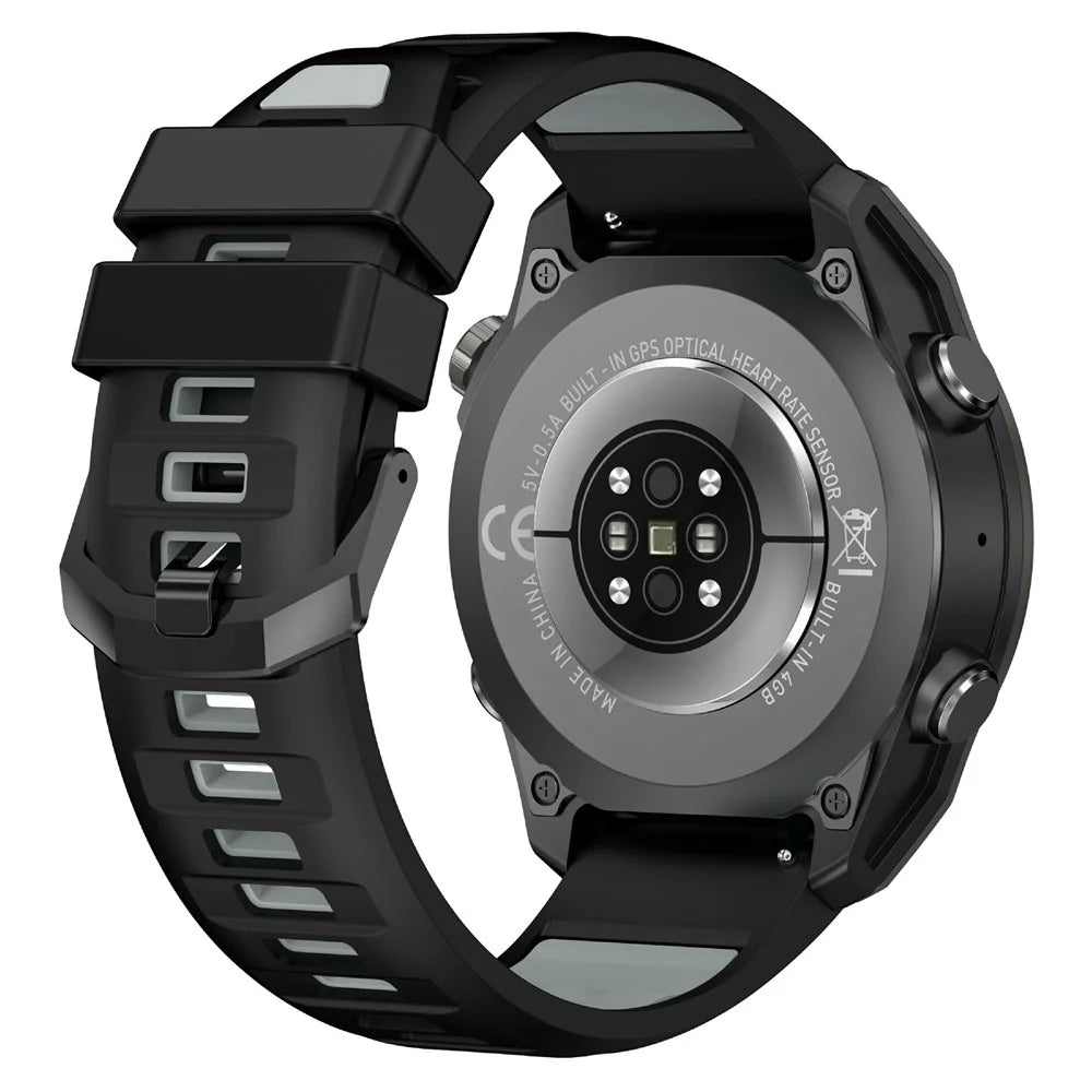 HD300pro 1.43 Inch AMOLED Screen Smart Sports Watch Fitness Tracker with 5 Satellite Positioning Offline Map Navigation - Black - 2