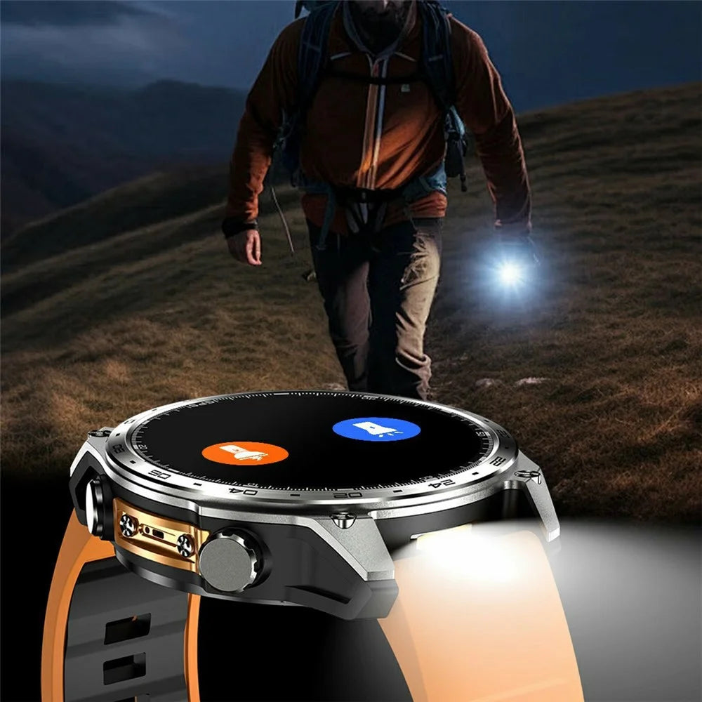 HD300pro 1.43 Inch AMOLED Screen Smart Sports Watch Fitness Tracker with 5 Satellite Positioning Offline Map Navigation - Black - 7