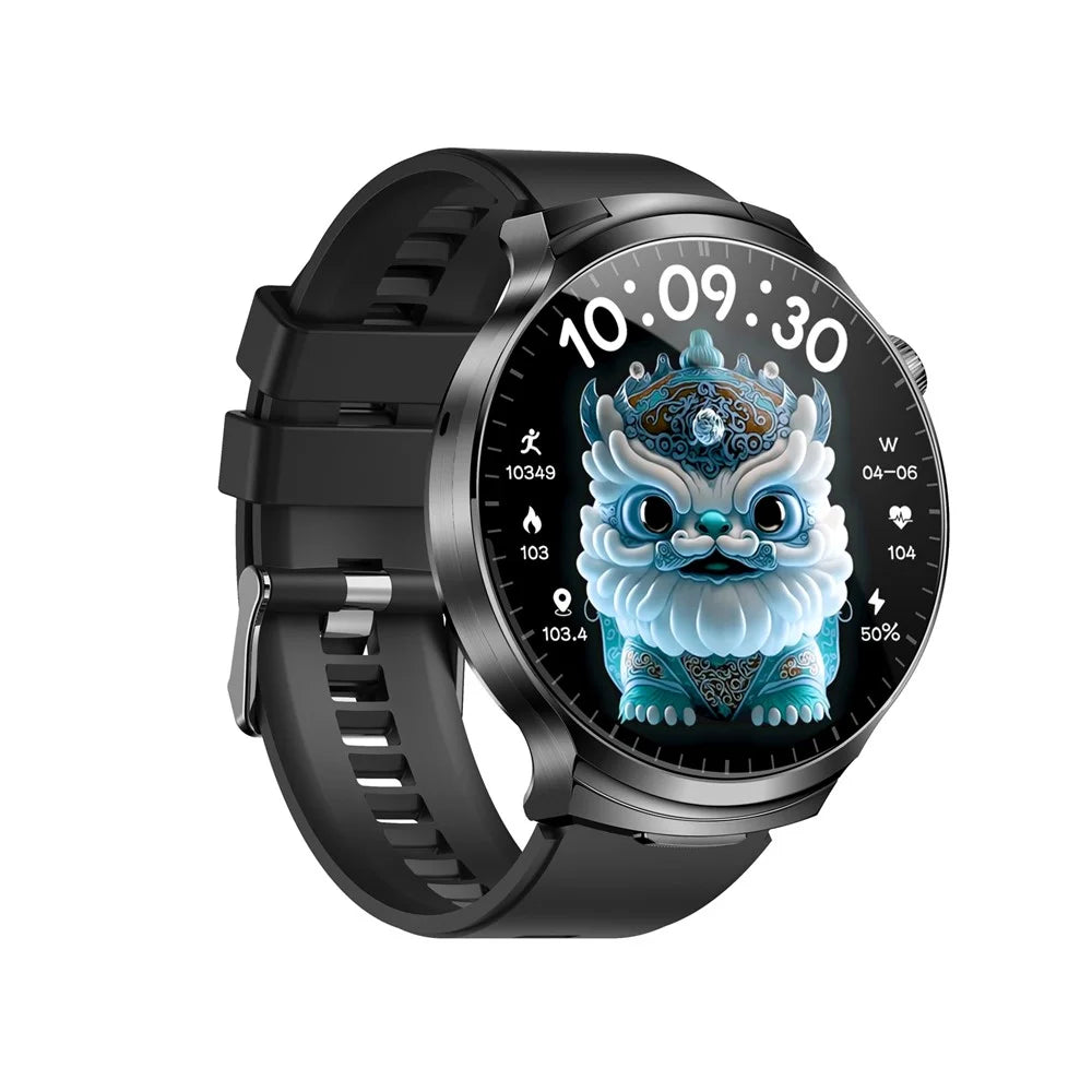 T100 Health Monitoring Bluetooth-compatible Call Sports Wristwatch 2 in 1 TWS Earbuds Smart Watch - Black - 3
