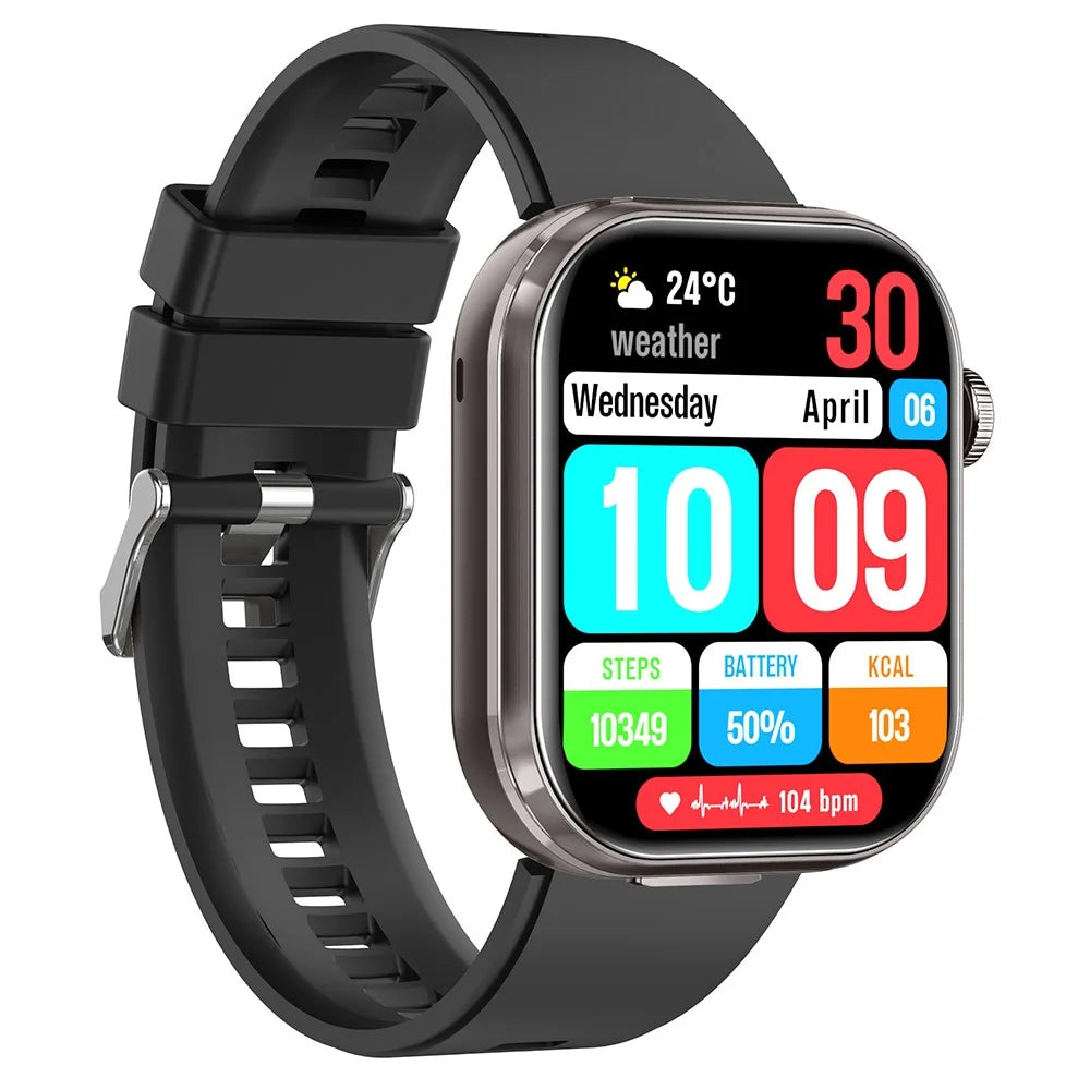T99 Smart Watch 2 in 1 TWS Earbuds Bluetooth-compatible Call Heart Rate Blood Pressure Monitor Wristwatch - Black - 6