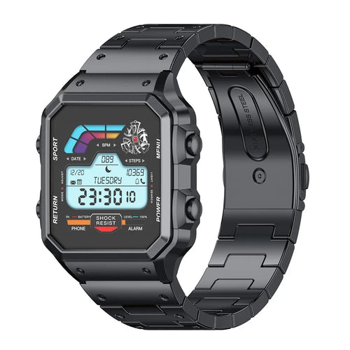AW38 Smart Watch 1.54 Inch Health Monitor Bluetooth-compatible Call Fitness Tracker Multi-Sport Modes Wristwatch - Black - 1