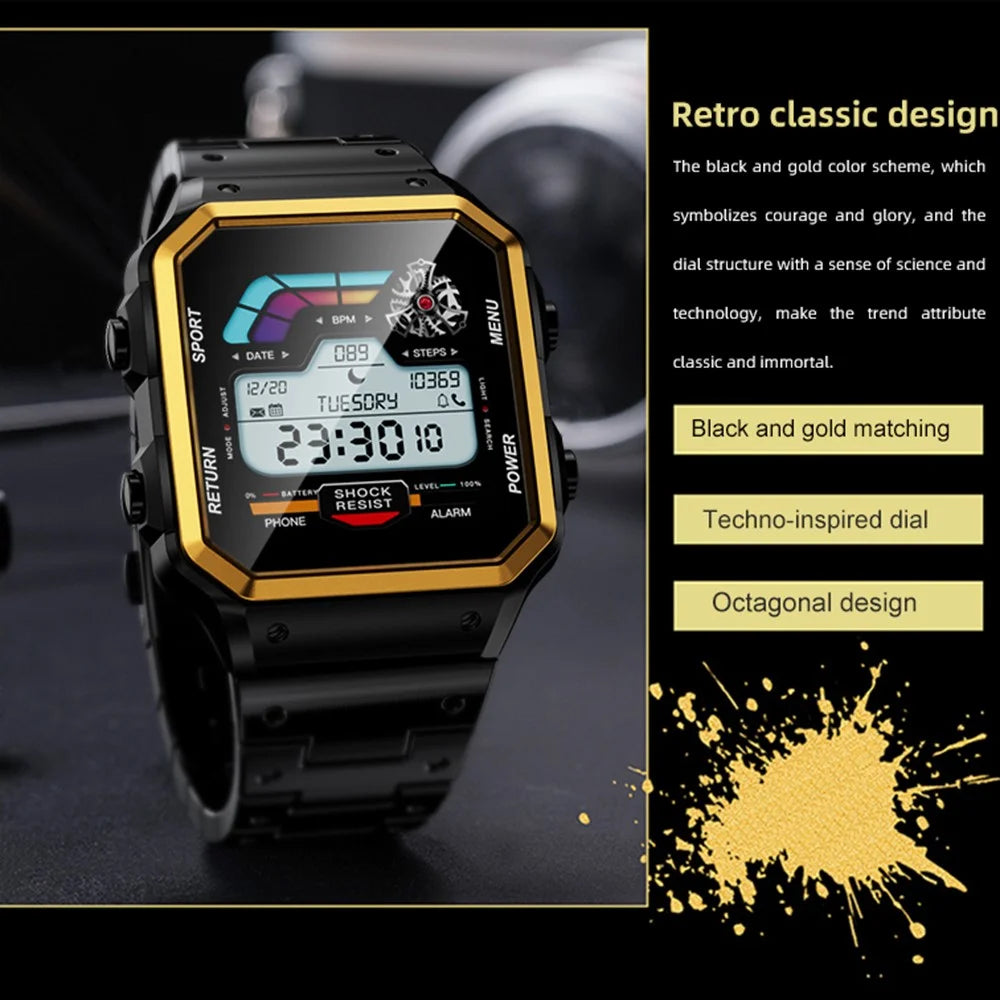 AW38 Smart Watch 1.54 Inch Health Monitor Bluetooth-compatible Call Fitness Tracker Multi-Sport Modes Wristwatch - Black - 6