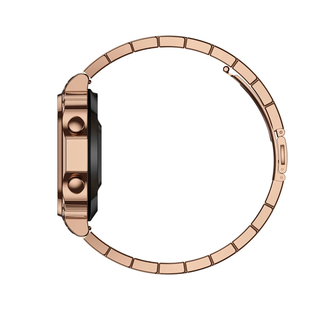 AW39 1.54 Inch Touch Screen Smart Watch Health Monitoring Bluetooth-compatible Call Fitness Tracker - Rose Gold - 4